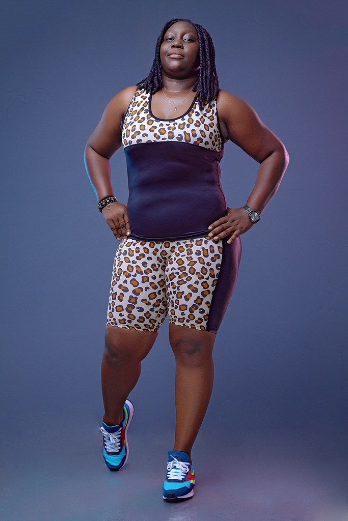 Cuissard Lycra Leopard Mix