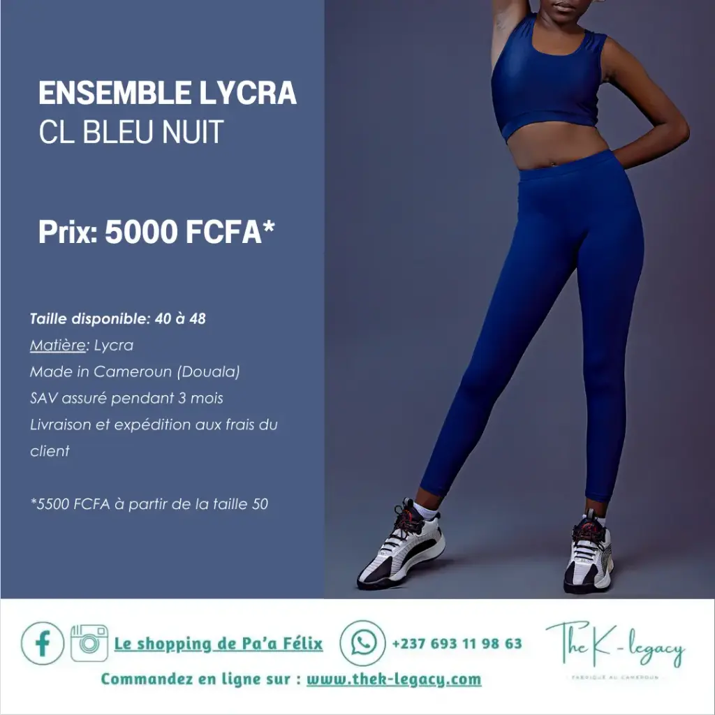 Ensemble Lycra CL Bleu Nuit